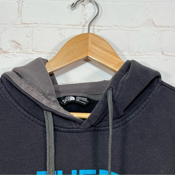 The North Face Sweatshirt Mens Large Black Dome Logo Hoodie Pullover - Picture 4 of 7